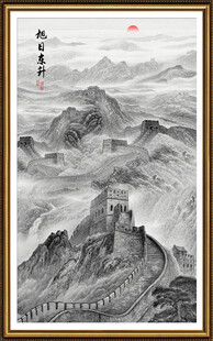 長(zhǎng)城水墨畫玄關(guān)圖