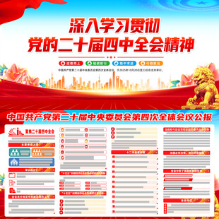 二十屆四中全會(huì)展板宣傳欄