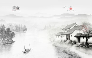 水墨畫風(fēng)景畫