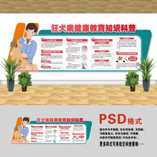 狂犬病知識文化墻