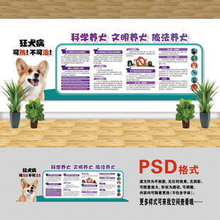 科學(xué)養(yǎng)犬文化墻