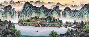 水墨山水風(fēng)景圖