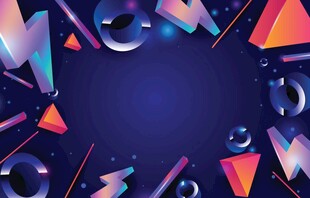 炫彩幾何抽象背景圖案