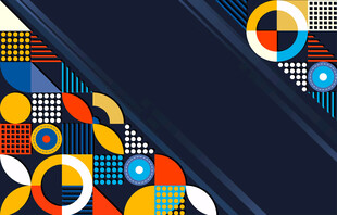 多彩幾何圖案背景設計