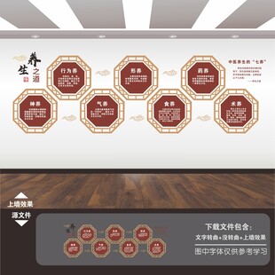 中醫(yī)保健康養(yǎng)生文化墻展板