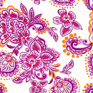 絢麗花卉圖案