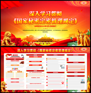 國(guó)家秘密定密管理規(guī)定展板