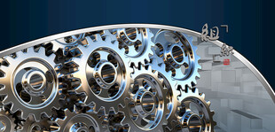 精密機械齒輪組特寫