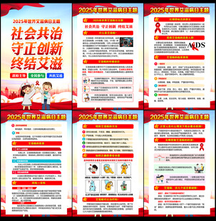 2025艾滋病宣傳展板