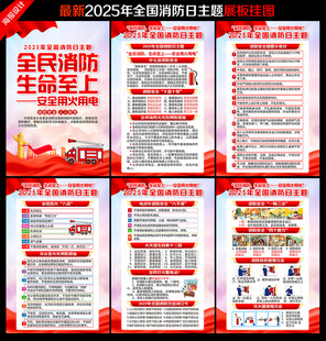 消防安全知識(shí)教育宣傳欄展板