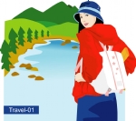 旅游的女孩