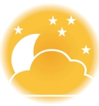 夜里晴朗标识