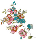 花朵水墨画