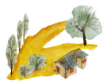 风景水墨画