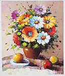 扫描花卉油画5（56厘米X65厘米）图片
