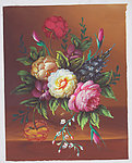 扫描花卉油画9（23厘米X29厘米）图片