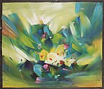 扫描花卉油画24（43厘米X37厘米）