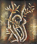 扫描花卉油画28（36厘米X42厘米）