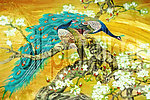 孔雀(60X40cm)