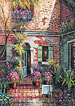 油画 手绘油画 花园