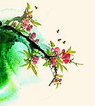 国画春忙图