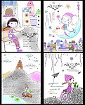 唯美韩国素描卡通封面