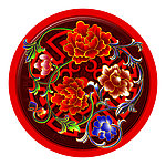 牡丹花盘