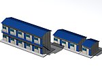 轻钢活动房 3DMAX模型