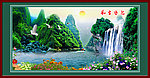 风景画 山水画 风生水起