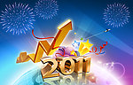 2011年金融商务业绩海报展板模板psd背景图