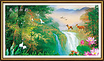 山水画 油画山水 油画风景