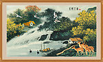 风景画 水岸人家