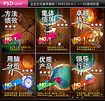 金融企业 高档企业文化展板