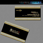 黑色高档名片模板