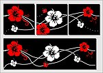 时尚花朵无框画