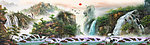 油画风景 漂亮的山水油画