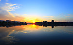 襄阳风光 古城夕照