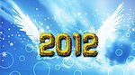 金黄色2012羽翼字体设计