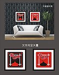 玫瑰 无框画