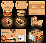 美国骆驼鞋盒包装设计