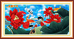 国画 九鱼图 鱼福图