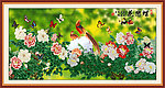 国画 花开富贵 蝶恋花