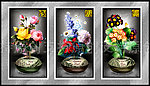 欧式花卉精致无框画