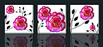 玫瑰装饰画无框画