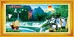 风景 山水 一帆风顺 迎客松 山水画