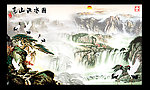 国画 山水 松鹤延年