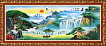 油画 迎客松