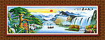 油画 迎客松
