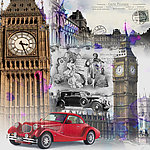 欧美油画 人物建筑