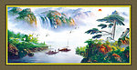 巨幅山水画